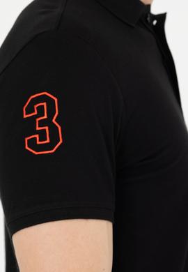 Erkek Siyah Basic Polo Yaka Tişört - 50264891096