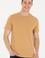 Erkek Camel Basic Bisiklet Yaka Tişört