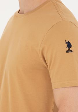 Erkek Camel Basic Bisiklet Yaka Tişört - 50264916021