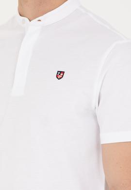 Erkek Beyaz Hakim Yaka Tişört - 50264907001