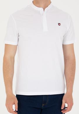 Erkek Beyaz Hakim Yaka Tişört - 50264907001