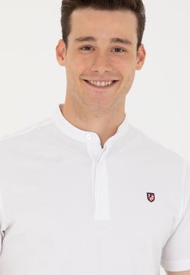 Erkek Beyaz Hakim Yaka Tişört - 50264907001