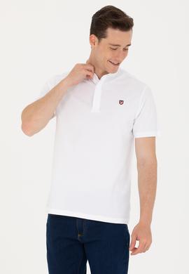 Erkek Beyaz Hakim Yaka Tişört - 50264907001