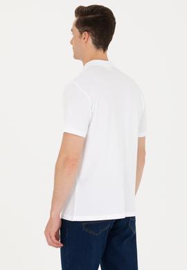 Erkek Beyaz Hakim Yaka Tişört - 50264907001