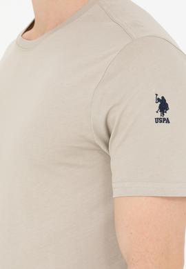 Erkek Haki Basic Bisiklet Yaka Tişört - 50264916048