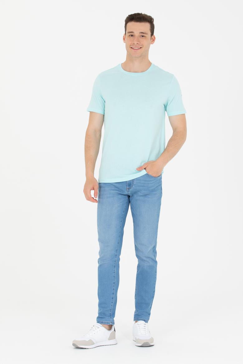 Erkek Nil Basic Bisiklet Yaka Tişört - 50264916126