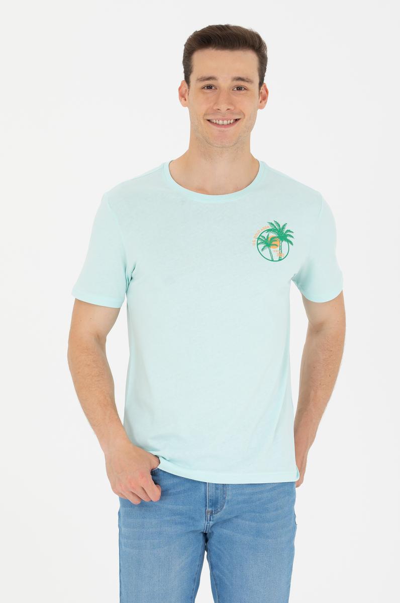 Erkek Nil Bisiklet Yaka Tişört