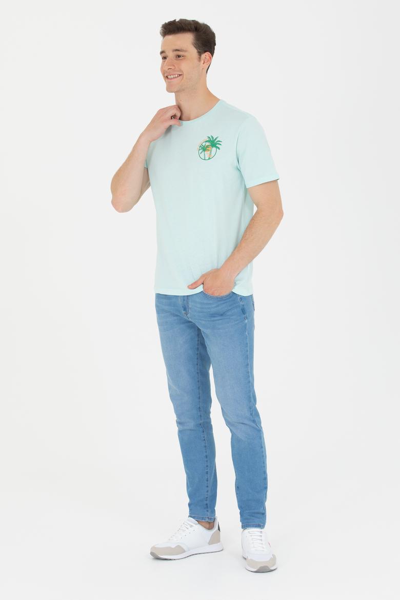 Erkek Nil Bisiklet Yaka Tişört - 50264950037