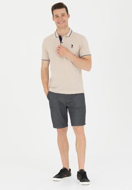 Erkek Taş Basic Polo Yaka Tişört - 50264890088
