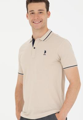 Erkek Taş Basic Polo Yaka Tişört - 50264890088
