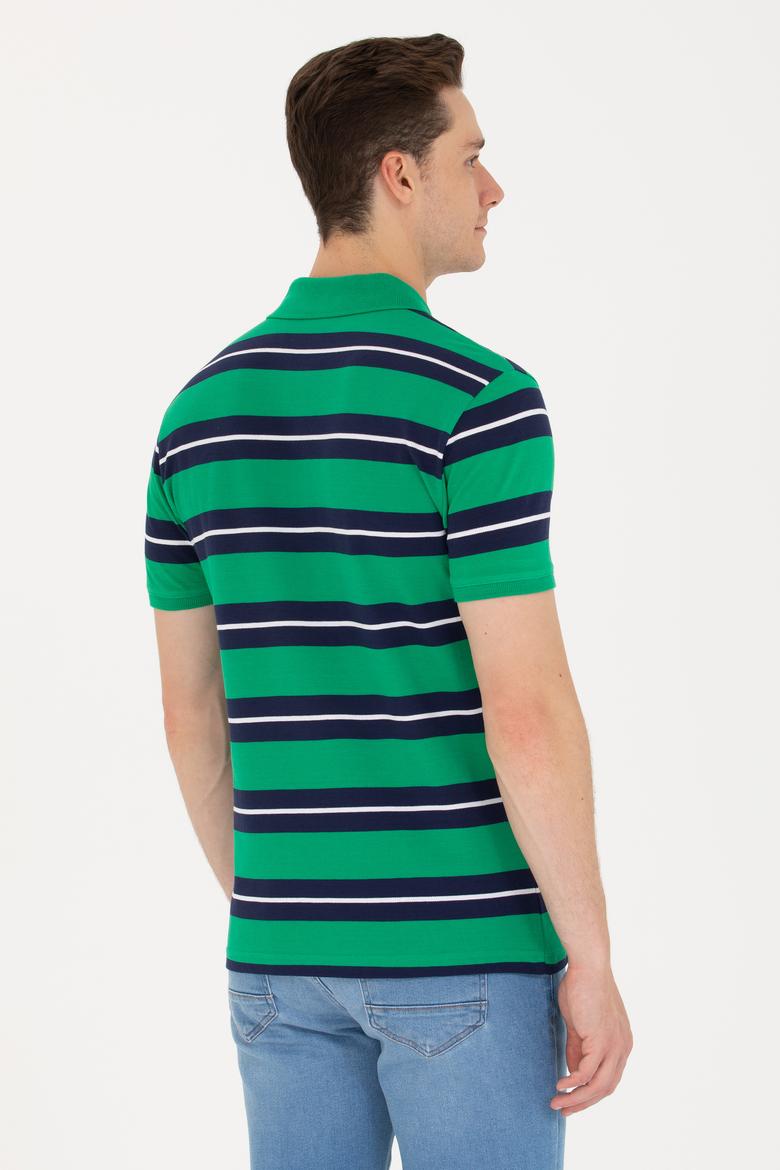 Erkek Yeşil Polo Yaka Tişört - 50265035017