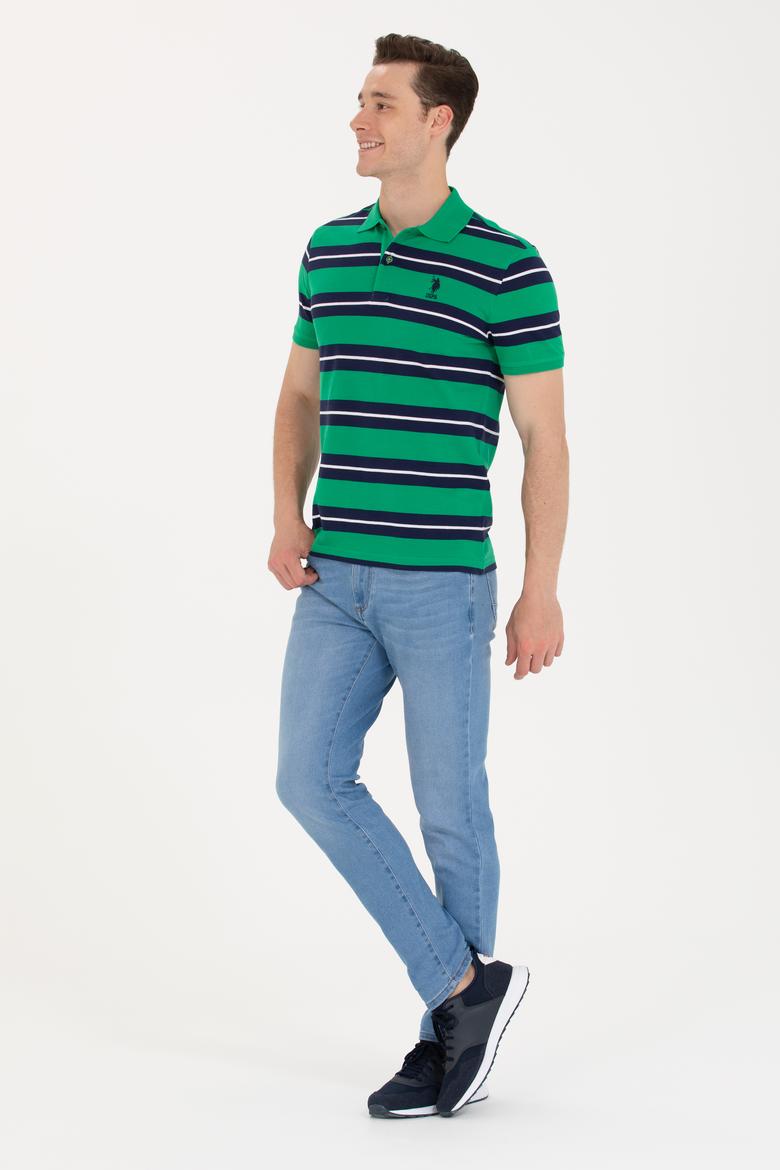 Erkek Yeşil Polo Yaka Tişört - 50265035017