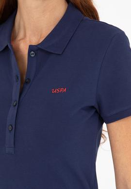 Kadın Lacivert Basic Polo Yaka Tişört - 50266348008