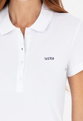 Kadın Beyaz Basic Polo Yaka Tişört - 50266348104