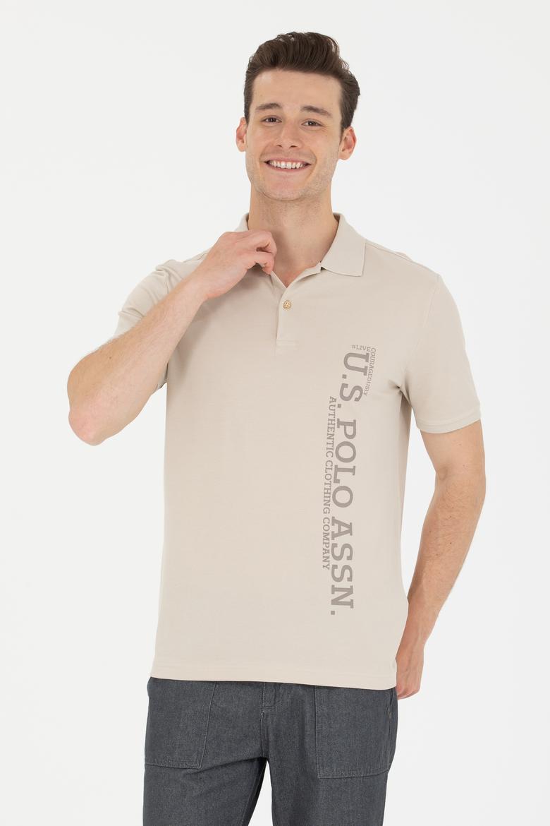 Erkek Taş Polo Yaka Tişört