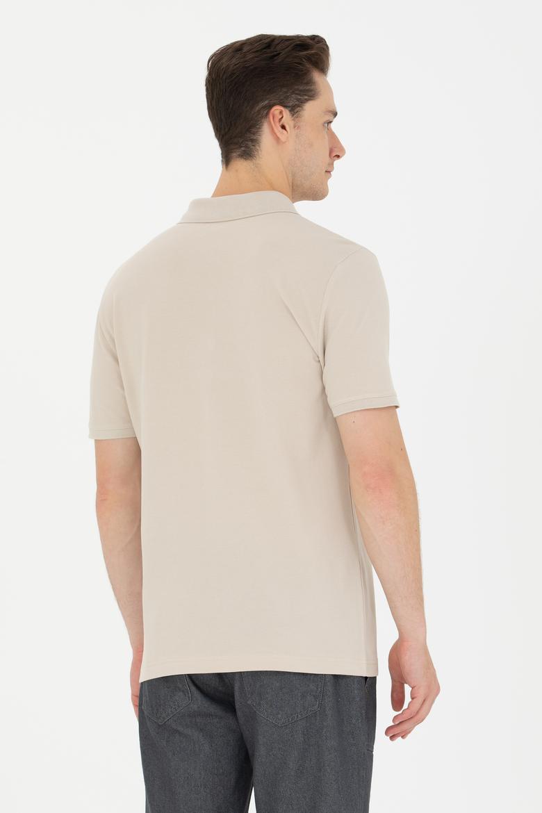 Erkek Taş Polo Yaka Tişört - 50265068036