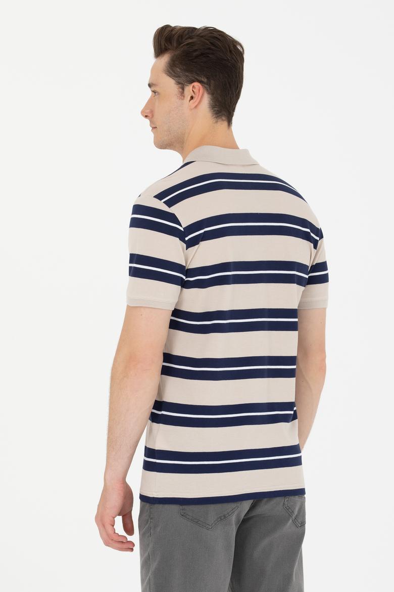 Erkek Taş Polo Yaka Tişört - 50265035038