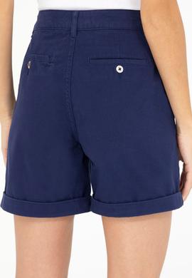 Kadın Lacivert Dokuma Şort - 50269071002