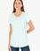 Kadın Mint Bisiklet Yaka Tişört