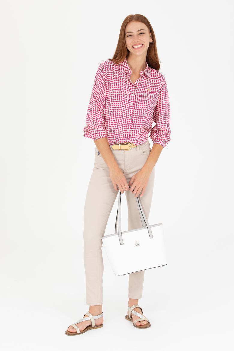 Kadın Manolya Uzun Kollu Gömlek - 50266153004