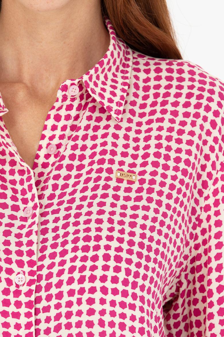 Kadın Manolya Uzun Kollu Gömlek - 50266153004