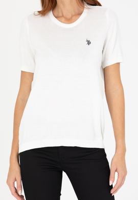 Kadın Ekru Bisiklet Yaka Kazak - 50266182008