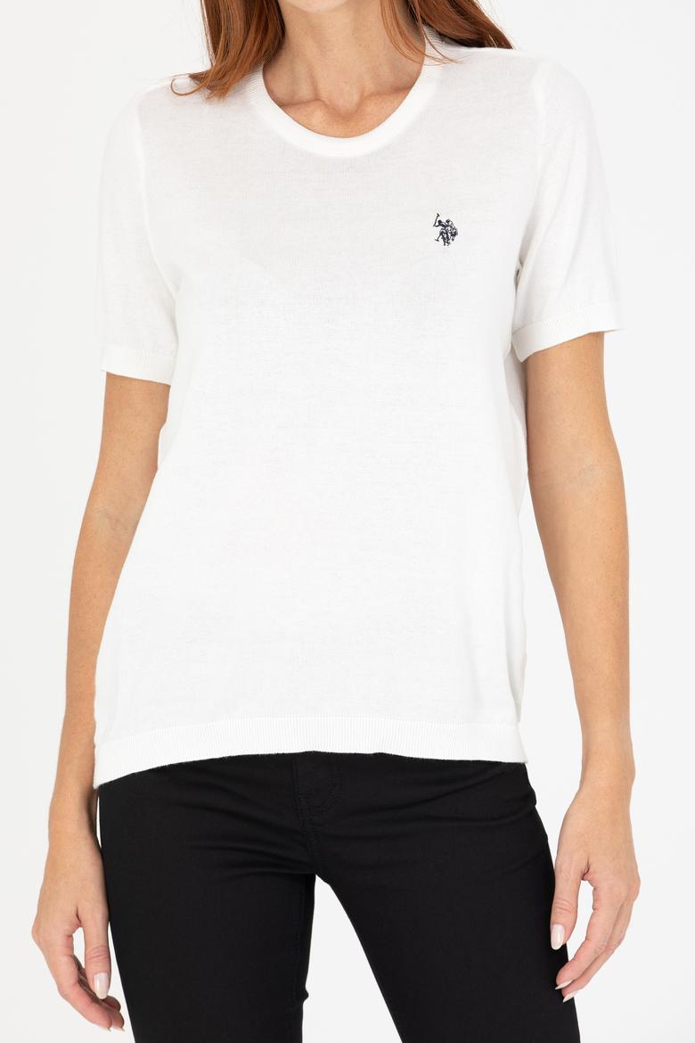 Kadın Ekru Bisiklet Yaka Kazak - 50266182008