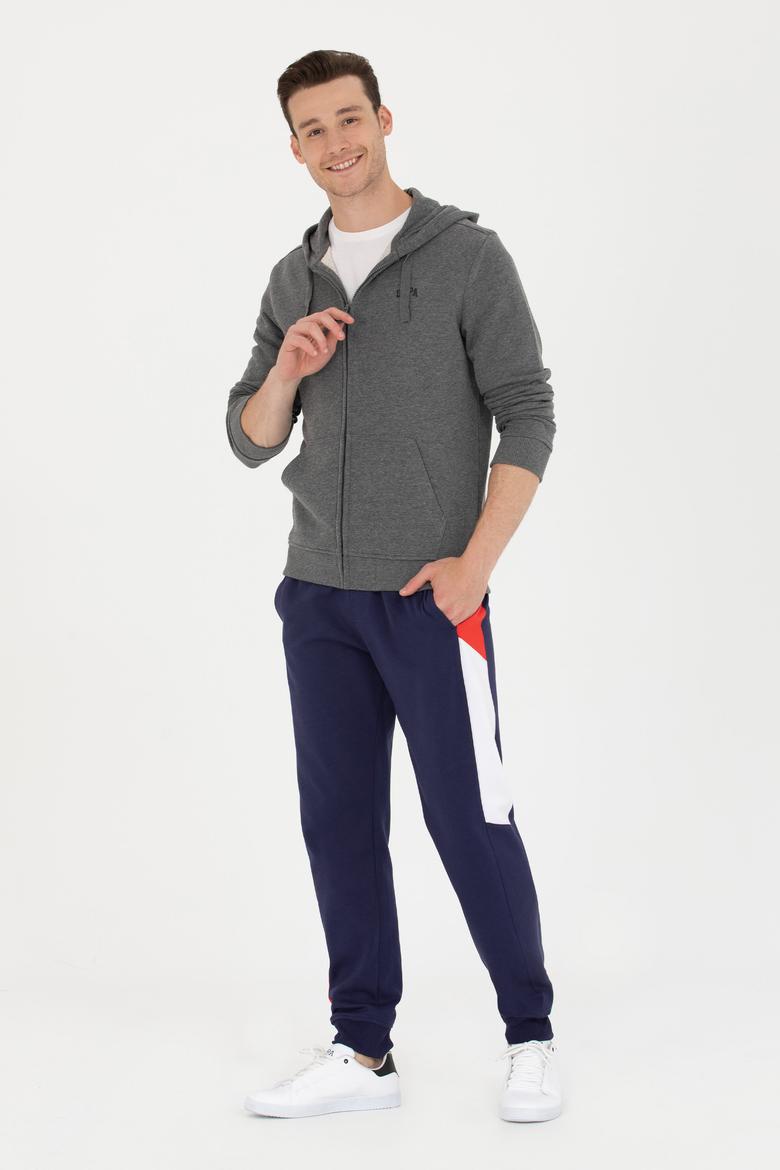 Erkek Antrasit Melanj Örme Hırka - 50276152057