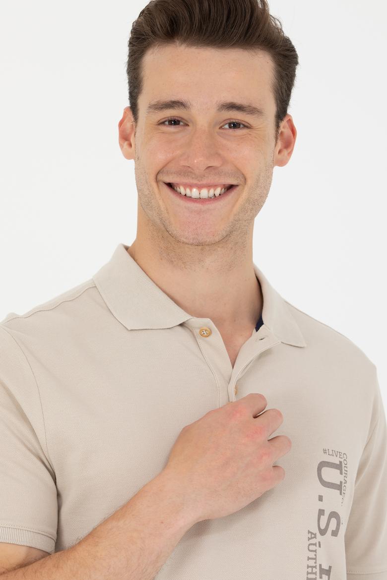 Erkek Taş Polo Yaka Tişört - 50265068036