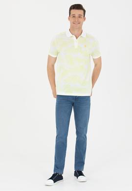 Erkek Açık Sarı Polo Yaka Tişört - 50265033036