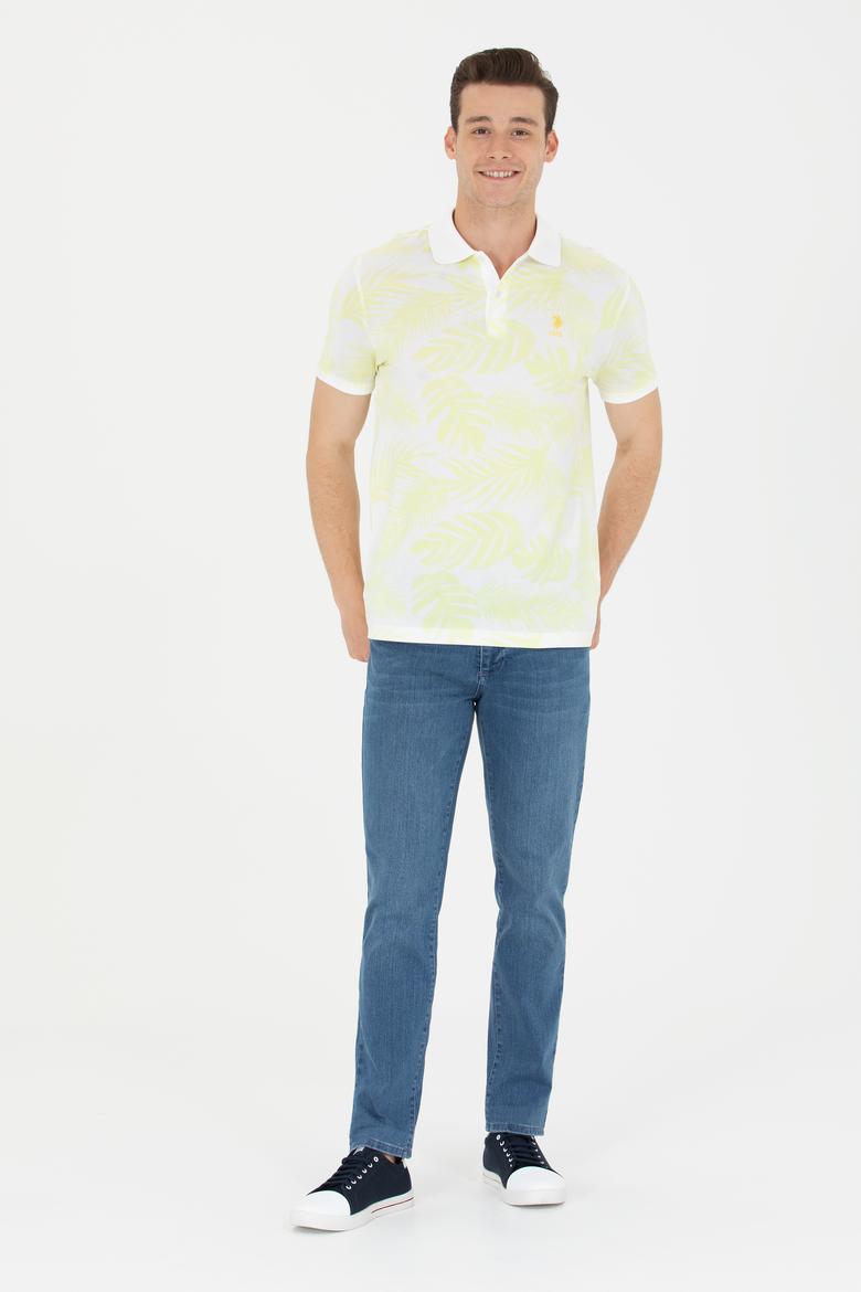 Erkek Açık Sarı Polo Yaka Tişört - 50265033036