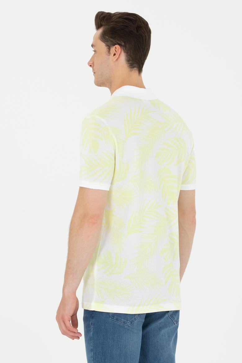 Erkek Açık Sarı Polo Yaka Tişört - 50265033036