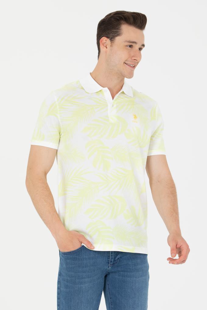 Erkek Açık Sarı Polo Yaka Tişört
