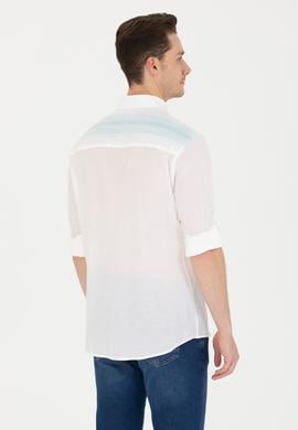 Erkek Beyaz Uzun Kollu Gömlek - 50264069028