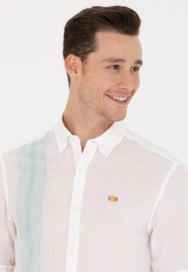 Erkek Beyaz Uzun Kollu Gömlek - 50264069028