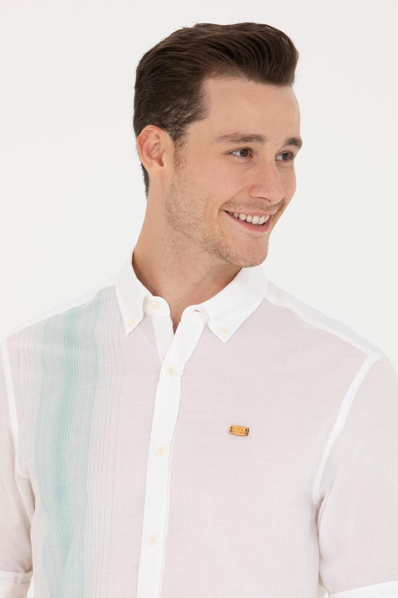 Erkek Beyaz Uzun Kollu Gömlek - 50264069028