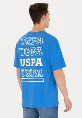 Erkek Saks Oversize Bisiklet Yaka Tişört - 50264935038