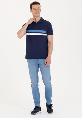 Erkek Lacivert Polo Yaka Tişört - 50264947006