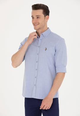 Erkek Mavi Uzun Kollu Gömlek - 50263714010