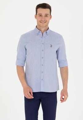 Erkek Mavi Uzun Kollu Gömlek - 50263714010