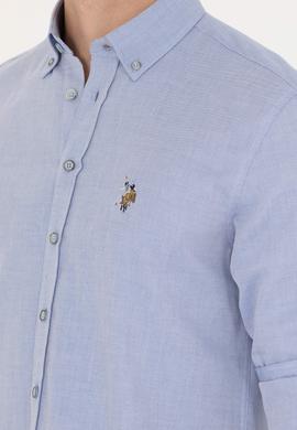 Erkek Mavi Uzun Kollu Gömlek - 50263714010