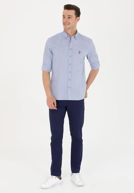 Erkek Mavi Uzun Kollu Gömlek - 50263714010