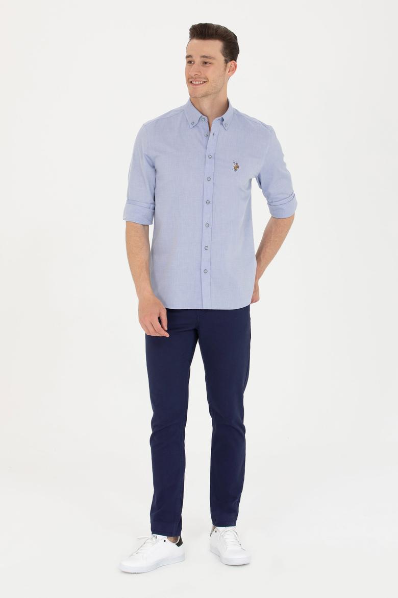 Erkek Mavi Uzun Kollu Gömlek - 50263714010