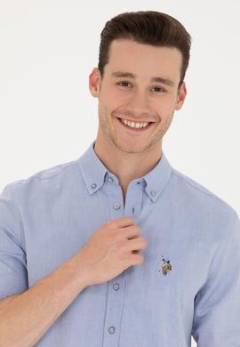 Erkek Mavi Uzun Kollu Gömlek - 50263714010