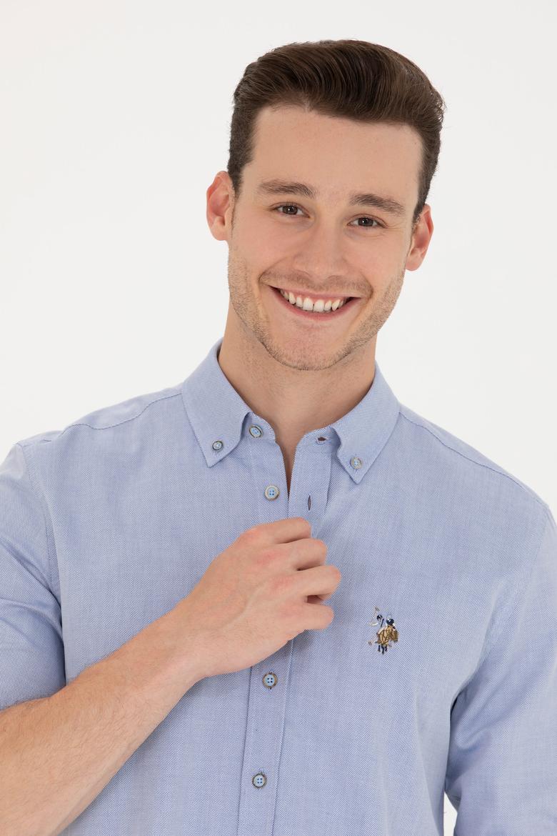 Erkek Mavi Uzun Kollu Gömlek - 50263714010