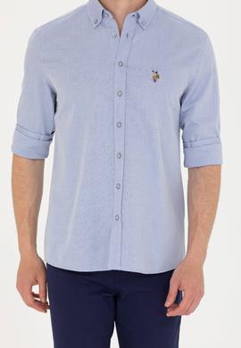 Erkek Mavi Uzun Kollu Gömlek - 50263714010