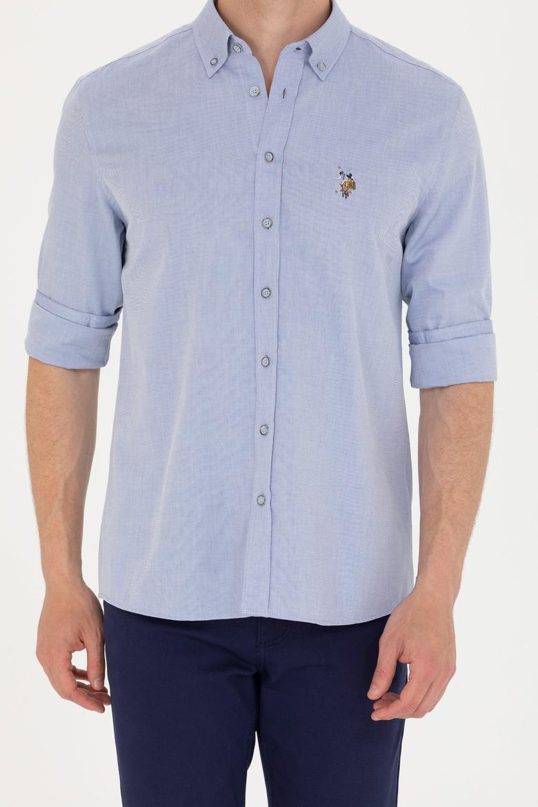 Erkek Mavi Uzun Kollu Gömlek - 50263714010