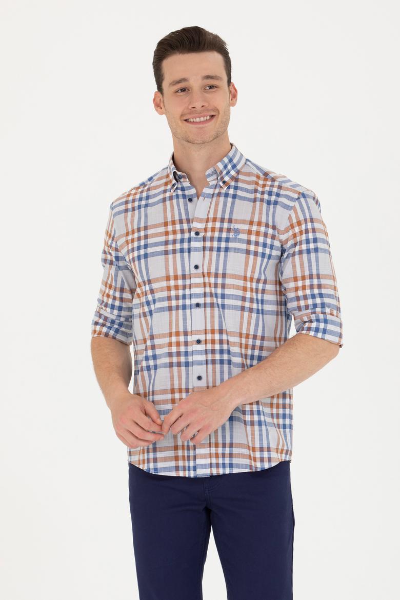 Erkek Ekoseli Taş Gömlek - 50266128026