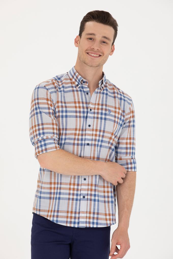 Erkek Ekoseli Taş Gömlek