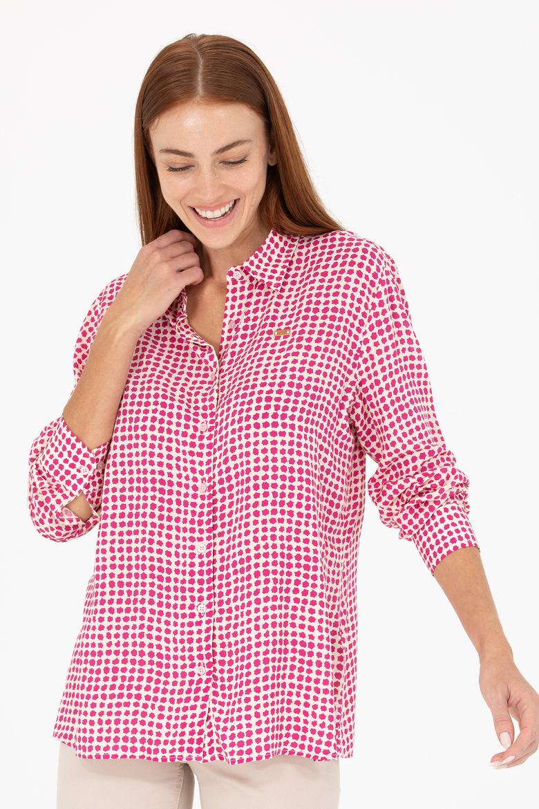 Kadın Manolya Uzun Kollu Gömlek - 50266153004